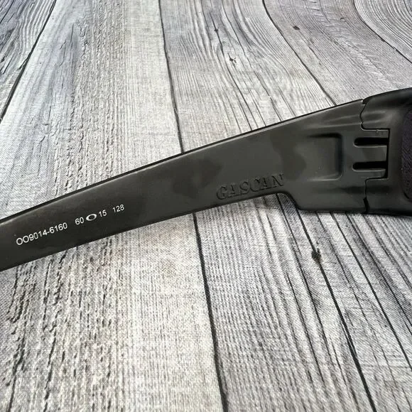 Oakley GASCAN 9014-6160 Sunglasses Matte Black w/ Prizm Black Iridium - Picture 6 of 6